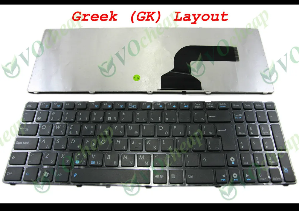 Новая клавиатура для ноутбука Asus G60 K52 U50 UX50 X61 G60J G60V G60JX G60VX черная с рамкой |