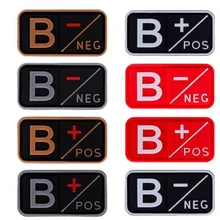 Yellow Souvenirs Team Sports 3D PVC A+ B+ AB+ O+ Positive A- B- AB- O- Negative Blood Type Patch Military Tactical Rubber Badges