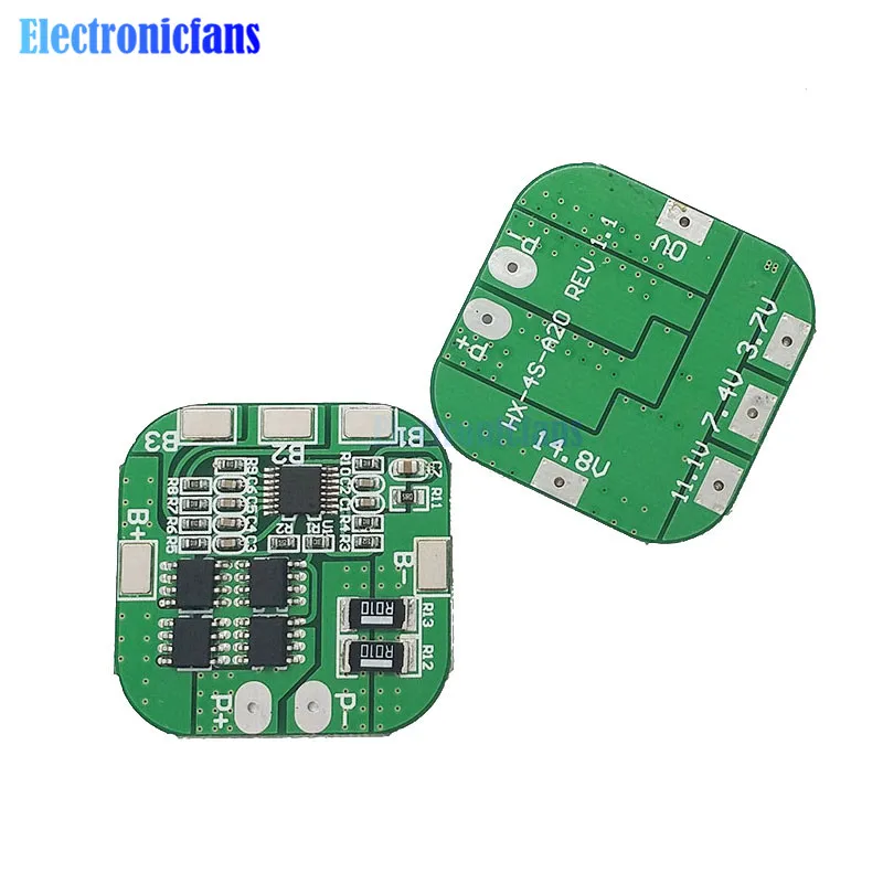 

4S 14.8V / 16.8V 20A Peak Li-ion BMS PCM Battery Protection Board BMS PCM for Lithium LicoO2 Limn2O4 18650 LI Battery
