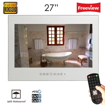 Souria 27" inch Full HD1080 Vanishing Magic Mirror LED Bathroom Hotel Luxury TV Wall Mounted Shower Box Water Resistant Souria 27" inch Full HD1080 Vanishing Magic Mirror LED Bathroom Hotel Luxury TV Wall Mounted Shower Box Water Resistant