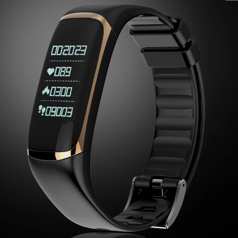 YOLORD OLED Real Time Heart Breathing Rate HRV Snore Monitor Sports Smart Band Wristband Bracelet Man Girl Boy Lady Old People