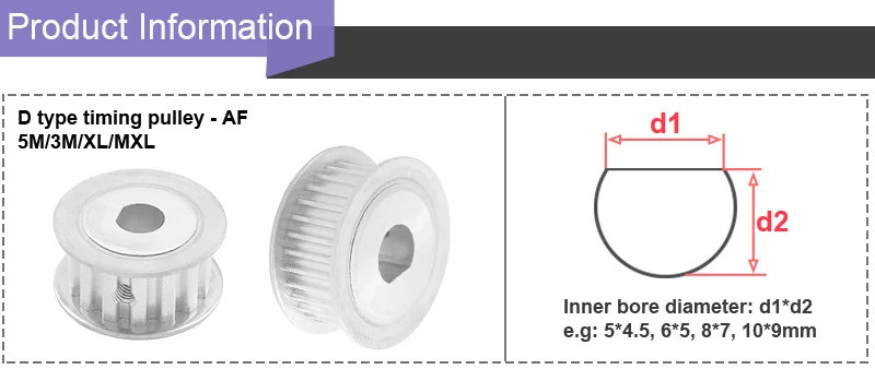 D type pulley info
