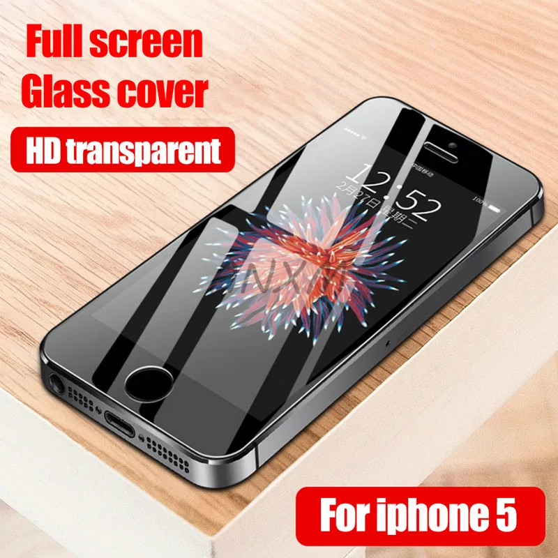 2 шт./лот закаленное стекло для Apple iPhone 5S 5 SE 5C защита экрана 9H анти Blu Ray Se защитная