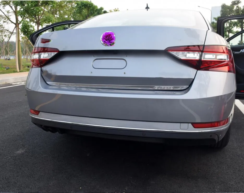

High Quality Stainless Steel Rear Trunk Lid Cover Trim For Skoda Superb 2016- 2018