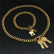 

Heart shape gold color Stainless steel jewelry sets resin pendants and Bracelets Set For Women