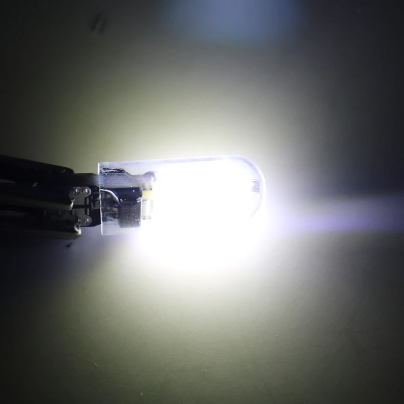 1 шт. светодиодный W5W T10 194 12V COB 8SMD силиконовый Стоянкы Автомобилей автомобиля Клин