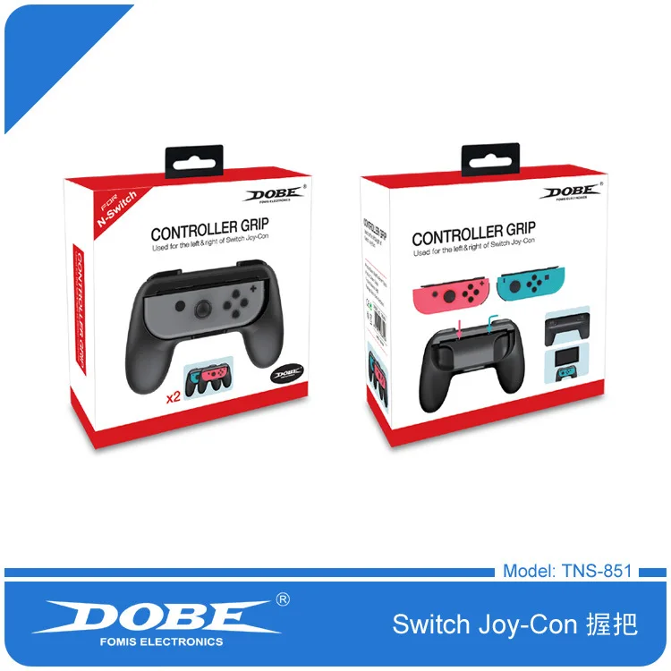 Foleto Joy-Con Grip Kit для nintendo Switch Высококачественная износостойкая ручка Joy-con для nintendo Switch(2-PACK-Black