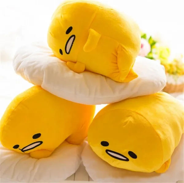 Hot Sell 45cm Japanese Cartoon Anime Yellow Lazy Egg Plush Toy Super
