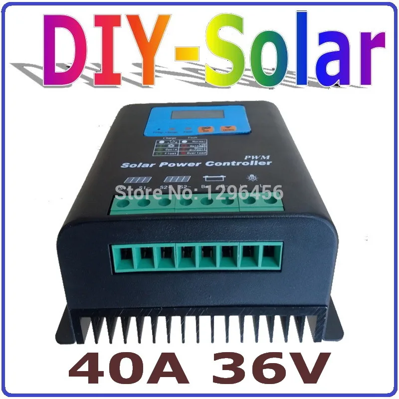 40A 36V Solar Charge Controller, Solar Controller Solar system 36V, PV panel Battery Regulator 40A 36V for 1500W Solar System solar system