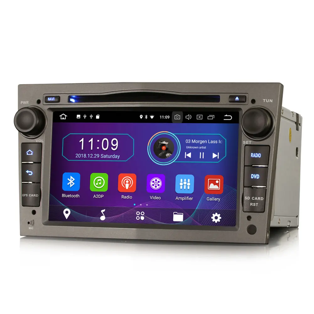 Erisin ES3960PG PX30 Android 8 1 Автомобильный мультимедийный плеер 7 &quotавтомобильный DVD gps для