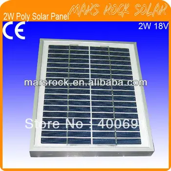 

2W 18V Polycrystalline Solar Panel Module with Special Technology, Beautiful Appearance, Reliable Parameter, Easy Installation