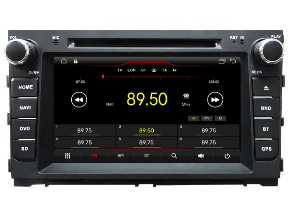 Discount Fit for HYUNDAI MISTRA 2013-2016 OTOJETA android 9.1 Wifi car dvd player tape recorder headunits with canbus blue button light 2