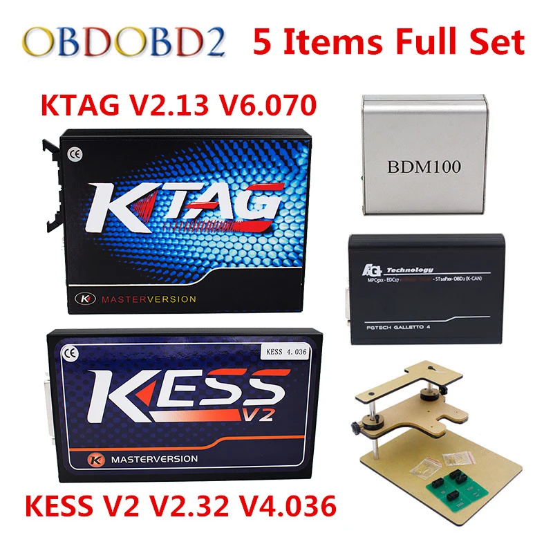 

KESS V2 V2.33 V4.036+KTAG V2.13 V6.070+FGTECH Galletto 4 Master v54 BDM Frame BDM100 No Tokens Limited ECM SW as Gift