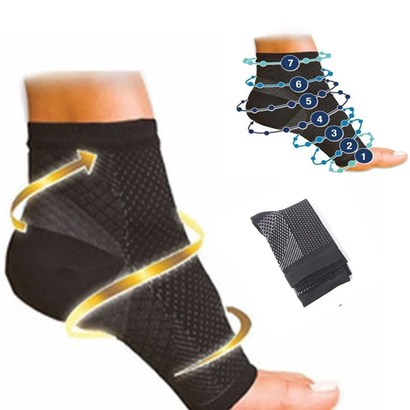 

Dropshipping 2pcs Foot Anti Fatigue Compression Sleeve Relieve Swelling Varicosity Women Men Miracle Copper Foot Care Tool