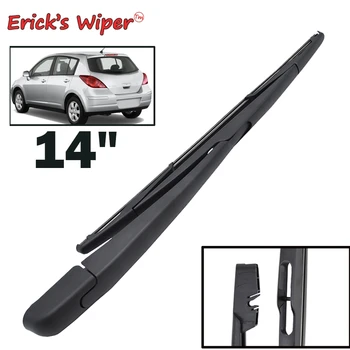 

Erick's Wiper 14" Rear Wiper Blade & Arm Set Kit For Nissan Versa 2007-2011 Windshield Windscreen Rear Window