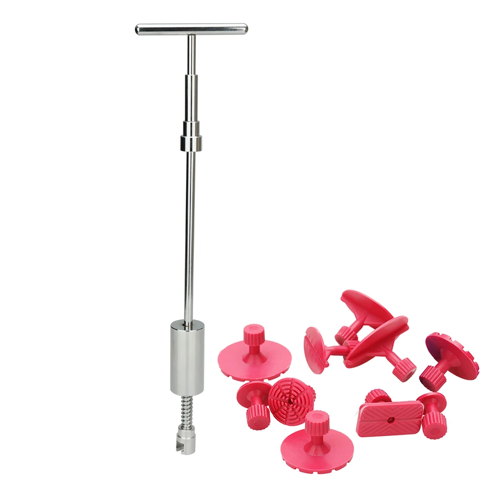 

2 in 1 Slide Hammer Reverse Hammer Glue Tab Suction Cups Tools Auto Repair Tool Car Dent Repair Dent Puller Kit Hand Tools