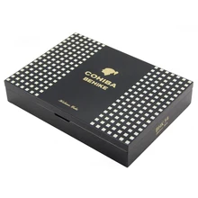 Заводская цена высокое качество высокое пианино с подсветкой краска кедр Деревянный хумидор для сигар W/гигрометр и увлажнитель