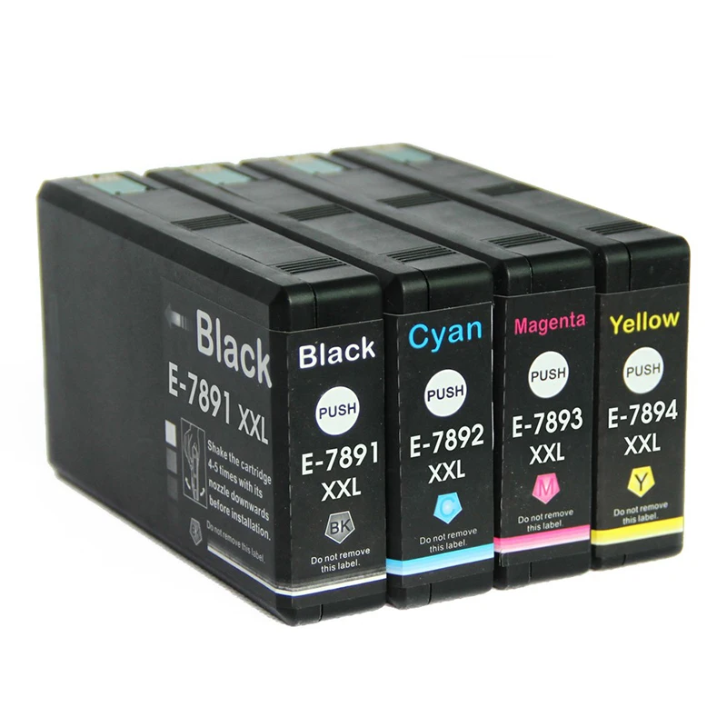 

4X Ink Cartridge T7891-T7894 For Epson WorkForce Pro WF-4630DWF WF-4640DTWF WF-5110DW WF-5190 WF-5620DWF WF-5690 printer inkjet