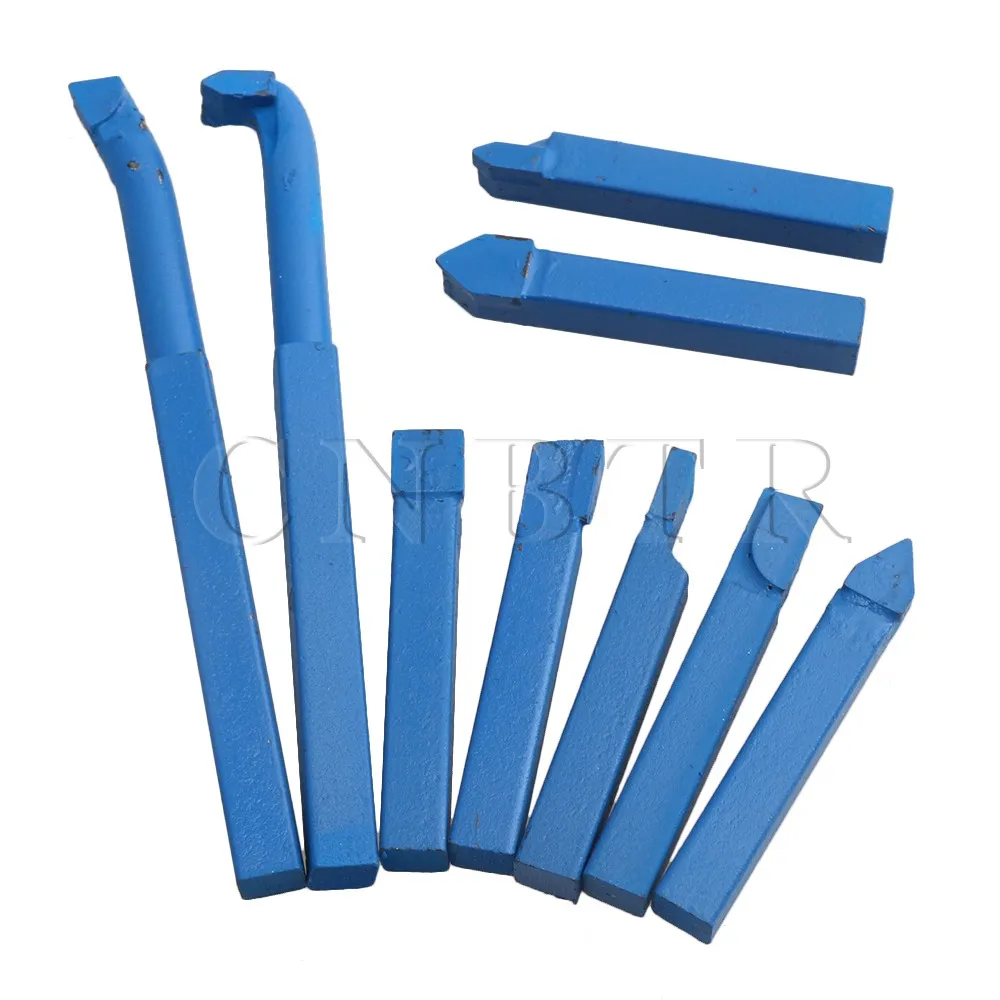 9 x Blue Iron Brazed Carbide Lathe Turning Tool YT15 Alloy Tool Bit 8x8mm
