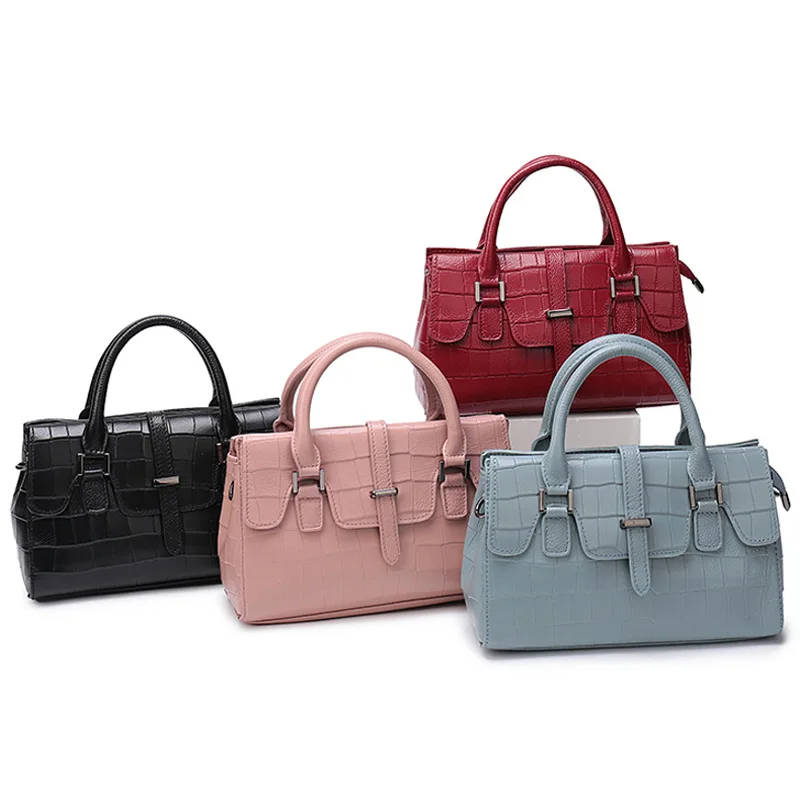 

Fashion Genuine Leather Bag for Women 2018 Luxury Handbags Women Flap Bag Crocodile Designer Shoulder Bag CLASSIC Bolsa Feminina