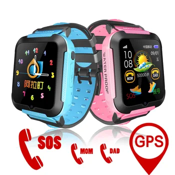 

E7K Kids Smart Watch GPS Baby Tracking SOS Call Location Finder Waterproof with Remote Camera Listening Monitor Sport Bracelet