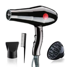 Профессиональная быстрая сушилка для волос Инструменты для укладки горячего и холодного воздуха для домашнего использования фен Черный фен для волос с diff ИСПОЛЬЗОВАНИЕ r+ насадка