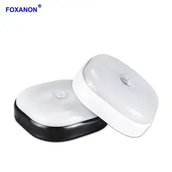 

Foxanon LED Puck Lighting Bulbs PIR Motion Sensor Lamp LED Counter Furniture Shelf Round Light Fixtures LED Bookshelf Decoration