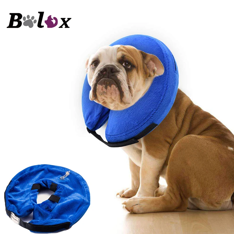 Dog Inflatable Collar Protective Neck Soft Pet Puppy Wound Healing Protective Dog Collar Anti-bite PVC Comfortable Pet Products
