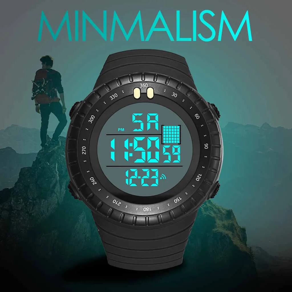 

GEMIXI Watch Functional Sports Waterproof Date Display Luminous Alarm Men's Electronic Watches Apr29p40