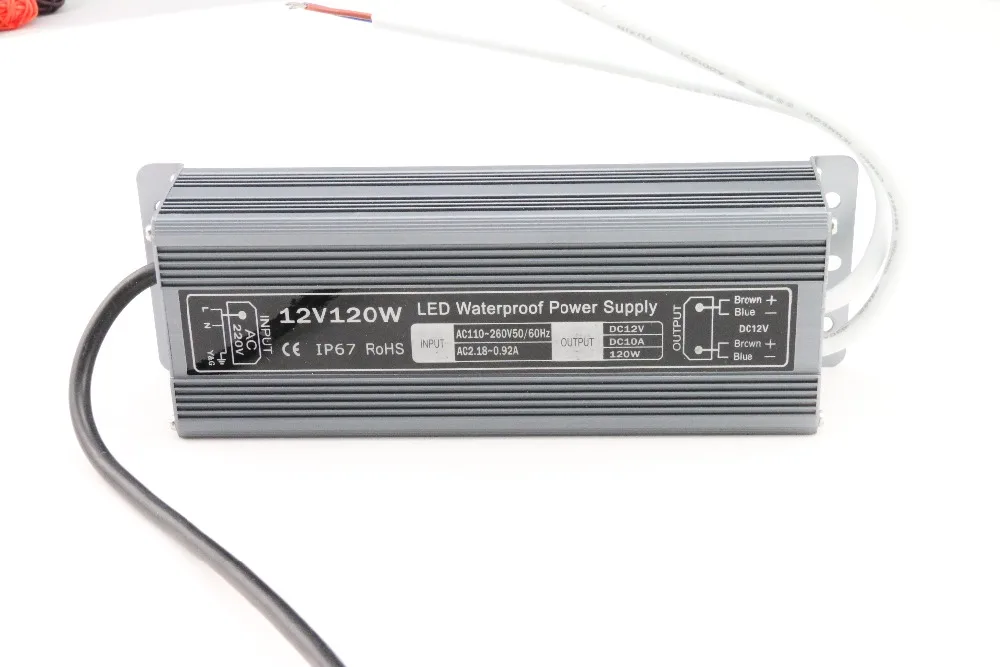 DC 12 V 120 W Водонепроницаемый IP67 светодиодный драйвер доступа регулирующий Драйвер адаптер трансформатор для светодиодного освещения 10A зарядное устройство для светодиодов