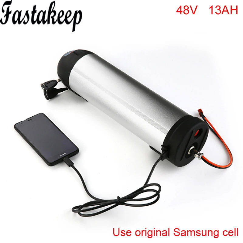 Cheap 48V 13Ah Li-ion Water Bottle eBike Battery for BBS02 Bafang 48V 750W mid drive Motor kit For Samsung cell 0