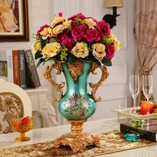 Ретро минималистичный декор для гостиной ваза Европейская мода украшения Королевский свадебный подарок цветок