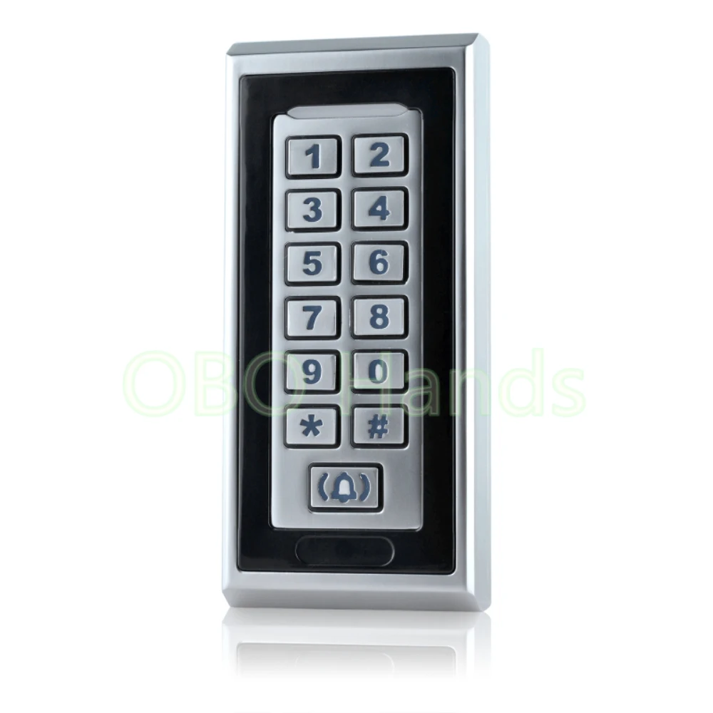Sliver RFID Door Lock Card Reader Access Control With Metal Keypad ...