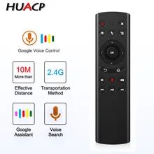 Беспроводная воздушная мышь Huacp G20S 2,4G с гироскопом и голосовым управлением, универсальная мини-клавиатура с дистанционным управлением для XIAOMI Android tv Box