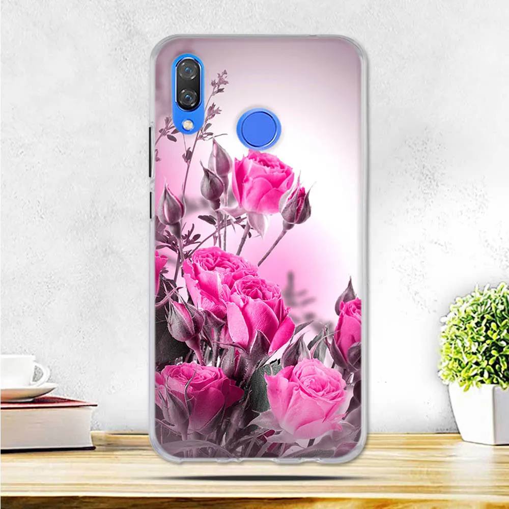 Чехол для huawei nova 3 Мягкая силиконовая задняя крышка Huawei nova3 искусственный чехол