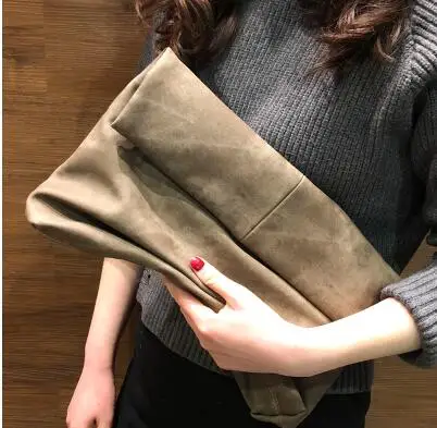 Роскошные сумки клатчи для женщин унисекс сплошной дизайн вечерний клатч бумажник сумка кожа сумки через плечо - Цвет: light gray