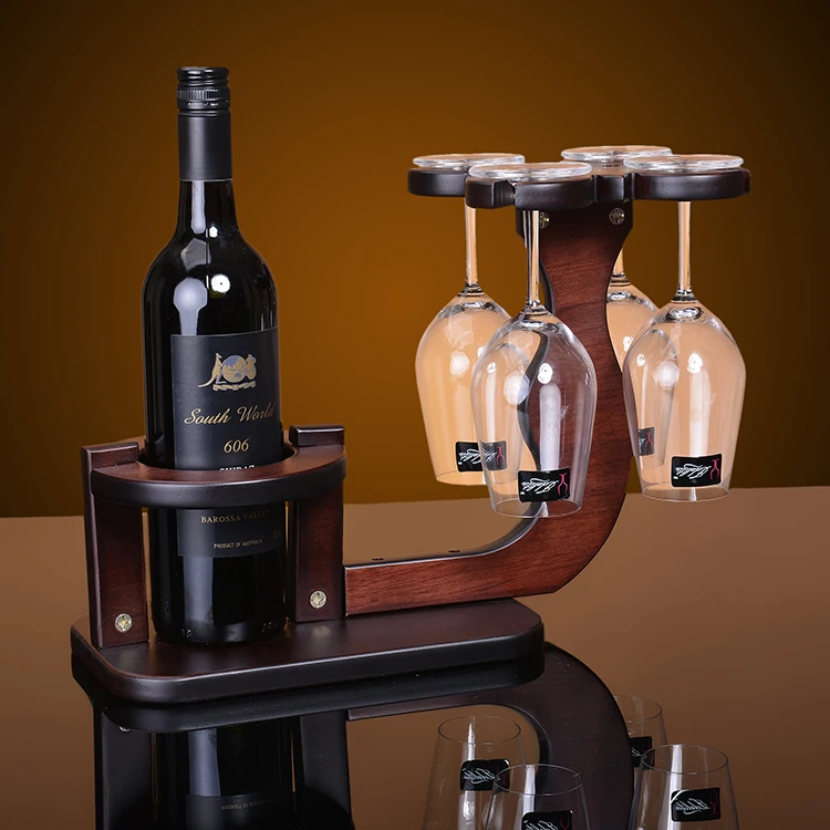 Стойка для винных стаканчиков, подвешиваемый вверх дном бокал для винных стоек, украшения для вина, Европейский стиль, деревянный дисплей