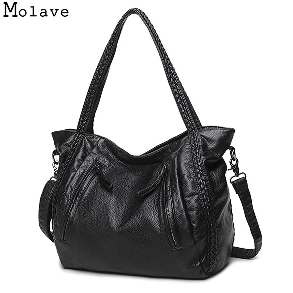 

Large Soft Leather Bag Women Handbags Ladies Silt Pocket Crossbody Bags For Women Shoulder Bags Female Big Casual Tote SEPP18