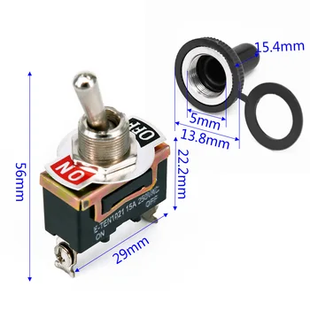 

Hot Sale Waterproof Volt Rocker Metal Dash Toggle 250v Flick On/off Switch Car