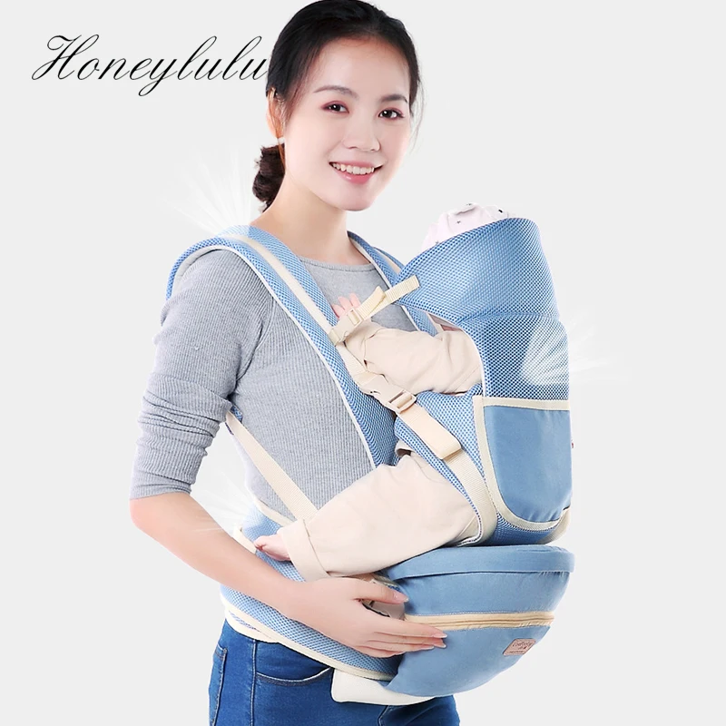 Слинг для новорожденных Honeylulu со съемной спинкой дышащая сетчатая слинг детей