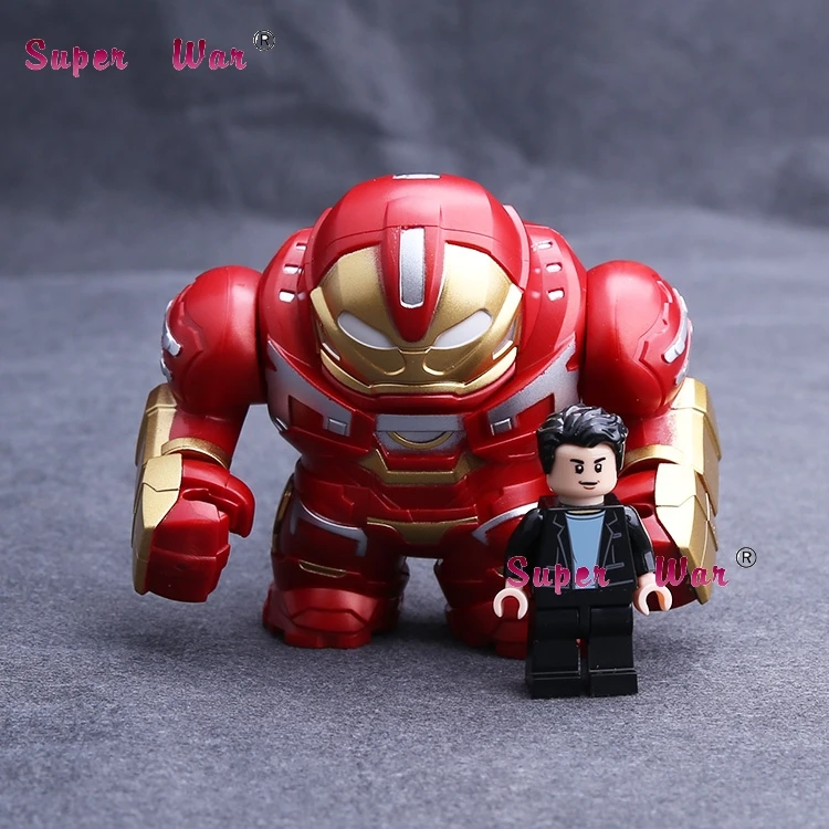 Игрушечные блоки один Marvel Avengers Endgame Korg Thanos Железный человек Тор Халк Бастер |