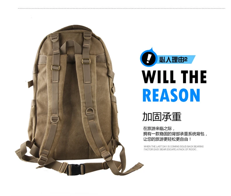 Холщовый рюкзак большой емкости для путешествий для мужчин, рюкзаки для ноутбука, мужской рюкзак, Подростковая школьная сумка на плечо, рюкзак mochila