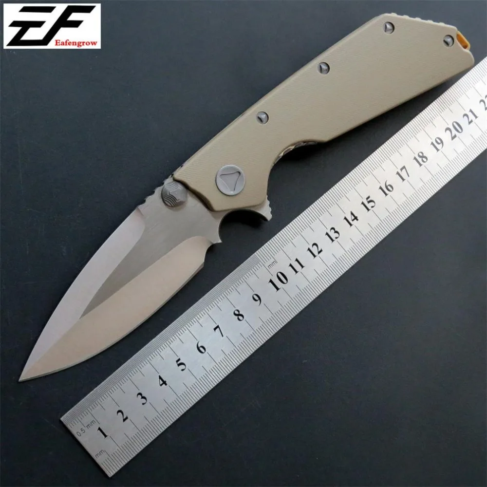 

New Incoming Portable Folding Knives EF335 Tactical Outdoor Knife D2 Blade Three Colors G10 Handle Hand Tools
