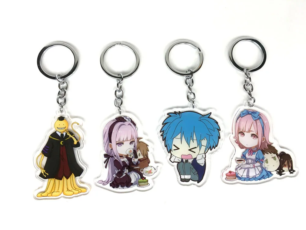 

New arrival Assassination Classroom Korosensei Kayano Shiota Akaban anime figure acrylic charms/key chain/strap D290
