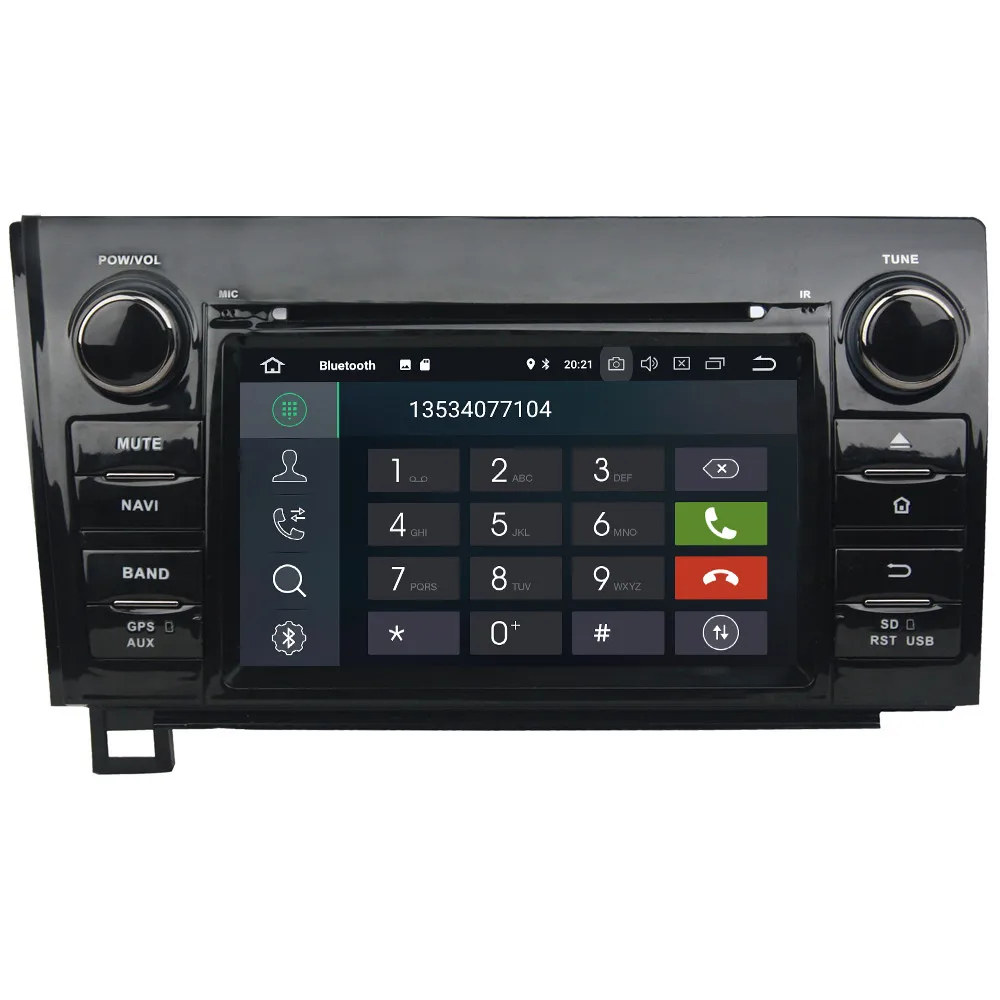Perfect 7" Octa Core 4G Android 8.1 4GB RAM 64GB ROM RDS Car DVD Player Radio Head Unit GPS Glonass For Toyota Sequoia Tundra 2007-2013 2