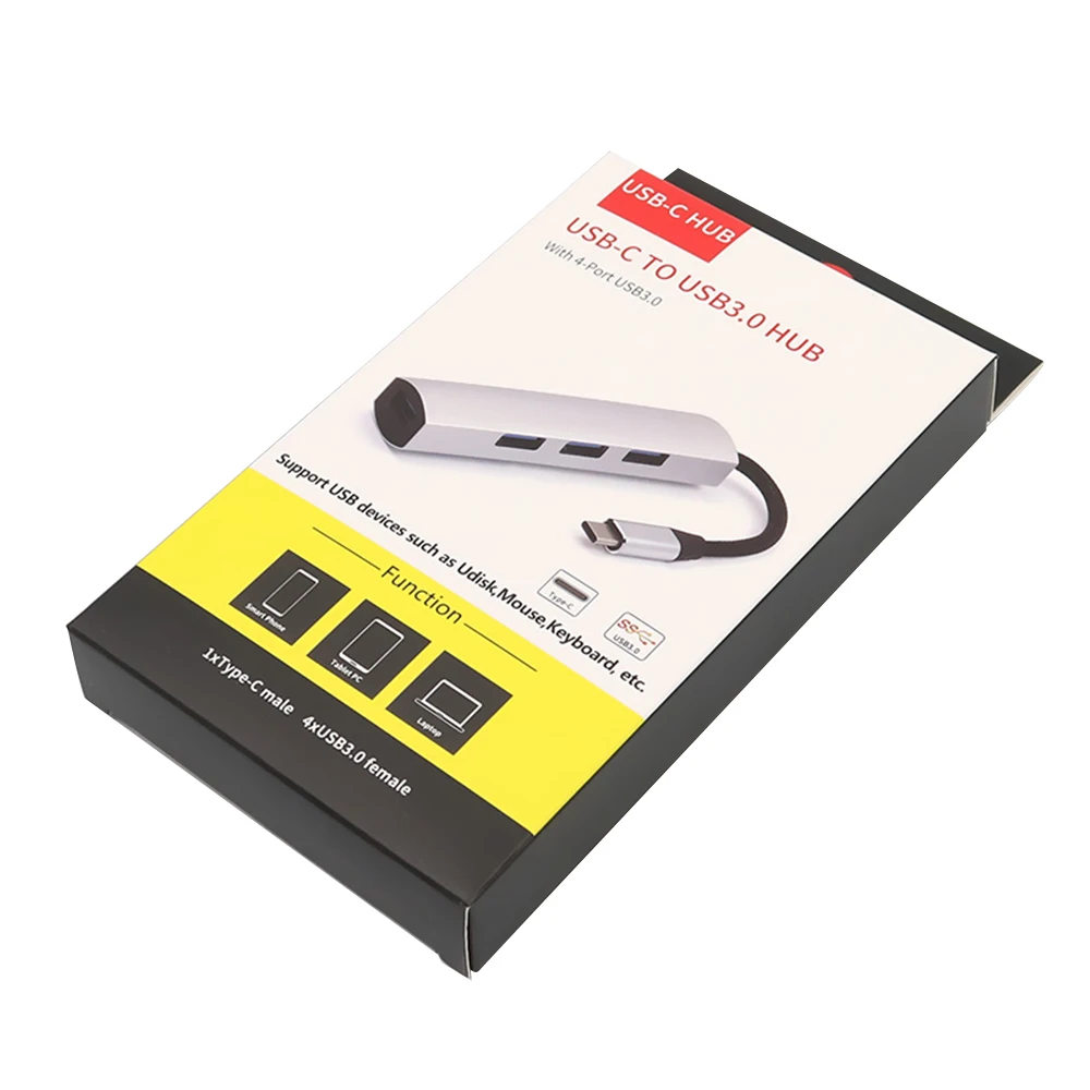 4 портовый USB концентратор 3 0 C 5 Гбит/с Высокая скорость для ноутбука компьютера