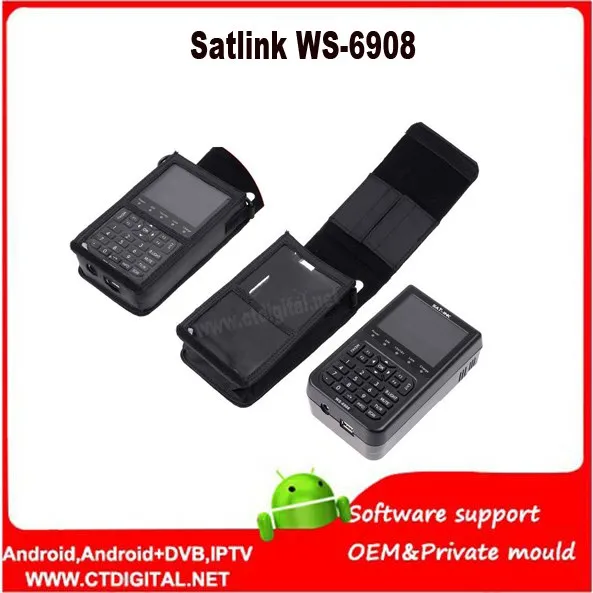 Satlink ws6908 [Подлинный] Satlink WS-6908 3," DVB-S FTA цифровой спутниковый измеритель спутниковый искатель ws 6908