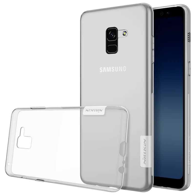 Для Samsung galaxy a8 плюс чехол Nillkin nature прозрачный мягкий кремний ТПУ Protector чехол для galaxy a8 плюс - Цвет: White