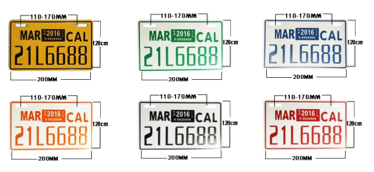 Foreign Electric bicycle motorcycle license plate 42