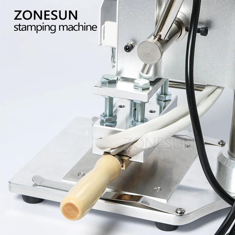 ZONESUN машина для горячего тиснения фольгой с логотипом на заказ ручная